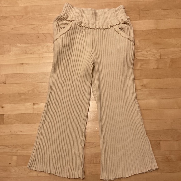 Free People Serena Ribbed Raw Edge Pants - Picture 4 of 9